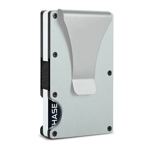 NNEDSZ 2 Pcs Silver Aluminum Alloy RFID Blocking Wallet – Compact, Lightweight Credit Card Holder and Money Clip