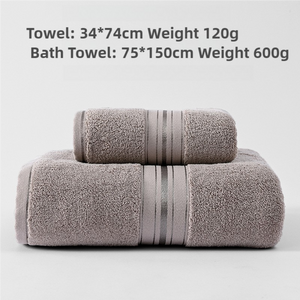 NNEDSZ Light Brown Cotton Towel Set(Towel + Bath Towel) - Quick Dry, Extra Thick & Absorbent, Perfect for Bath & Beach