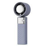 NNEDSZ Blue Portable Turbo Handheld USB Rechargeable Fan with Digital Speed Display - High-Speed Cooling Fan for Outdoor Use