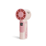 NNEDSZ Pink 100-Speed Mecha Handheld Fan | USB Rechargeable High-Speed Mini Fan | Powerful & Silent | Lightweight 150g with 6-8 Hour Battery Life