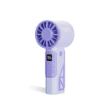 NNEDSZ Purple 100-Speed Mecha Handheld Fan | USB Rechargeable High-Speed Mini Fan | Powerful & Silent | Lightweight 150g with 6-8 Hour Battery Life