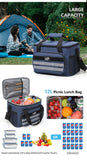 NNEDSZ Black 18L Large Capacity Outdoor Insulated Cooler Bag - Portable Picnic Ice Pack with Shoulder Strap