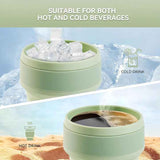NNEDSZ 2 Pcs Purple Collapsible Silicone Coffee Cup - Portable, Food-Grade, Microwave & Freezer Safe Travel Mug(Combination pack of the same color)