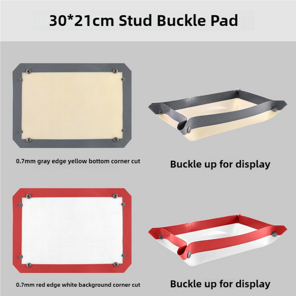 NNEDSZ 2-piece set (Gray Edge Yellow Background + Red Edge White Background) Non-stick Silicone Baking Mat for Oven & Microwave | Reusable, Thickened Fiber Baking Pad for Macarons, Cookies, Bread, Roasting Chicken, and More