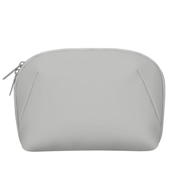 NNEDSZ Grey Large Capacity Multi-functional PU Digital Storage Organizer Bag, Waterproof & Portable, for Cables, Chargers, and Accessories
