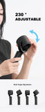 NNEDSZ Black Portable Neck Fan, Adjustable Speed & 230° Rotation, Rechargeable 4500mAh Battery, Quiet Operation with Type-C Charging - Summer Cooling Solution