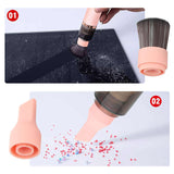 NNEDSZ Pink Mini Portable Wireless Dust Vacuum Cleaner, Powerful and Long-Lasting Handheld Vacuum for Makeup Tables, Powder, and Dust