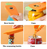 NNEDSZ 2 Pcs Red Carrot-Shaped Multi-Function Bottle Opener - Versatile Kitchen Tool for Jars, Cans, and Bottles