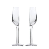NNEDSZ 2 Pcs Unique Half-Round Crystal Wine Glass - Elegant Champagne Flute for Red & White Wine