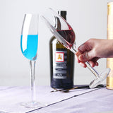 NNEDSZ 2 Pcs Unique Half-Round Crystal Wine Glass - Elegant Champagne Flute for Red & White Wine