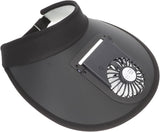 NNEDSZ 2 Pcs Black UV Protection USB Rechargeable Fan Hat - Adjustable Large Brim Sun Hat with 3-Speed Wind Control