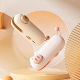 NNEDSZ 2 Pcs Pink Pig Mini Handheld Heat Sealing Machine for Food Bags – Compact, Portable, USB Rechargeable