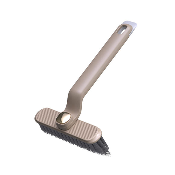 NNEDSZ 3 Pcs Brown Multi-Function Rotating Gap Cleaning Brush, 2-in-1 Hard Bristle Brush for Bathroom Tiles and Grout Lines