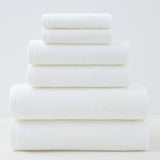 NNEDSZ White Premium Cotton Towel Set - 6 Pieces, Soft & Absorbent Bath Towels for Adults