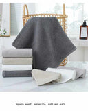 NNEDSZ Gray and White Premium Cotton Towel Set - 6 Pieces, Soft & Absorbent Bath Towels for Adults
