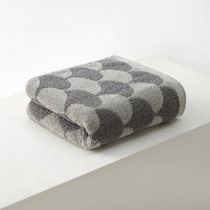 NNEDSZ Grey Thickened and Enlarged Cotton Hand Towels - 3 Pack (34x74cm) - Soft and Absorbent Bath Towels for Adults