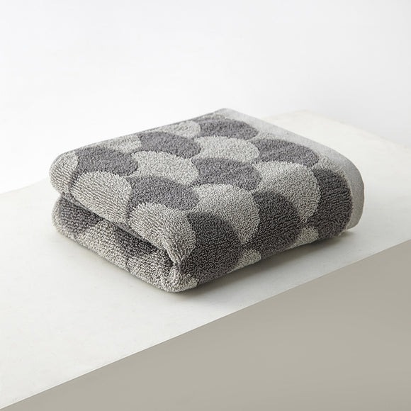 NNEDSZ Grey Thickened and Enlarged Cotton Hand Towels - 3 Pack (34x74cm) - Soft and Absorbent Bath Towels for Adults