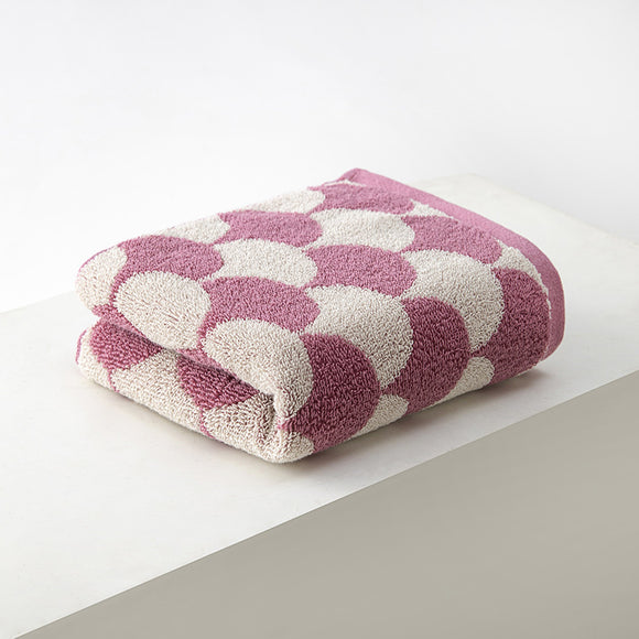 NNEDSZ Pink Thickened and Enlarged Cotton Hand Towels - 3 Pack (34x74cm) - Soft and Absorbent Bath Towels for Adults