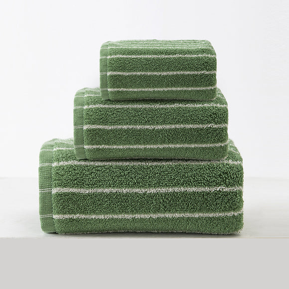 NNEDSZ Green Soft and Absorbent Cotton Towel Set | 3-Piece Luxury Bath Towels - Ideal for Adults, Face & Bath Towels