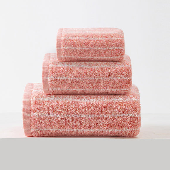 NNEDSZ Pink Soft and Absorbent Cotton Towel Set | 3-Piece Luxury Bath Towels - Ideal for Adults, Face & Bath Towels