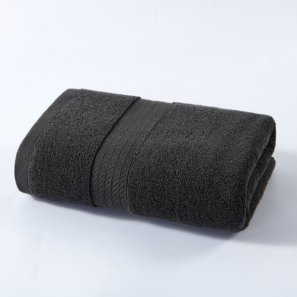 NNEDSZ Black Premium Thick Cotton Bath Towel for Adults - Soft and Absorbent Bathroom Towel