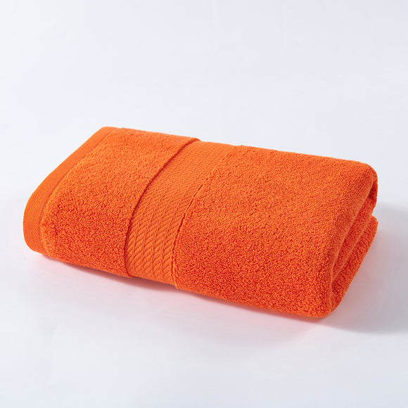 NNEDSZ Bright Orange Premium Thick Cotton Bath Towel for Adults - Soft and Absorbent Bathroom Towel