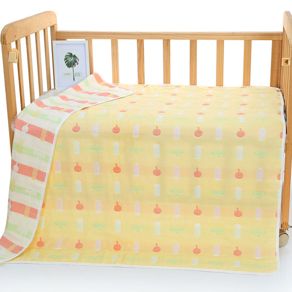NNEDSZ Yellow bean sprouts, 6-Layer Muslin Baby Blanket - Soft Cotton Bedding for Infants and Toddlers, 110x110cm
