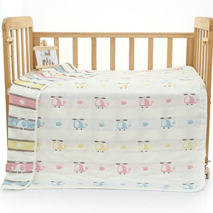 NNEDSZ Airplane, 6-Layer Muslin Baby Blanket - Soft Cotton Bedding for Infants and Toddlers, 110x110cm
