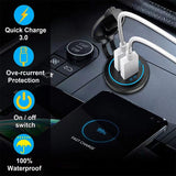 NNEDSZ (2 PCS )45W Car USB Charger with Dual QC3.0 Fast Charging Ports - 12-24V Vehicle Power Adapter