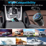 NNEDSZ (2 PCS )45W Car USB Charger with Dual QC3.0 Fast Charging Ports - 12-24V Vehicle Power Adapter