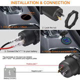 NNEDSZ (2 PCS )45W Car USB Charger with Dual QC3.0 Fast Charging Ports - 12-24V Vehicle Power Adapter