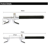 NNEDSZ Red Multifunctional Car Steering Wheel Lock - Adjustable and Telescopic Anti-theft & Window Breaker Safety Tool