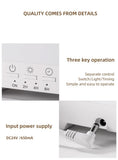 White 300ml Ultrasonic Aroma Diffuser with Cracked Light Design - Cool Mist Humidifier for Home and Office