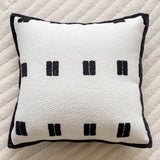 NNEDSZ Geometric Symbol 45x45cm Decorative Zebra-Pattern Pillow Cover with Non-Woven Insert