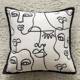 NNEDSZ Threaded Avatar 45x45cm Decorative Zebra-Pattern Pillow Cover with Non-Woven Insert