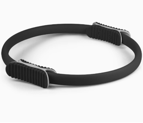 NNEDSZ 2 PCS Black 38cm Pilates Ring Circle with Comfort Foam Handles for Core & Muscle Toning