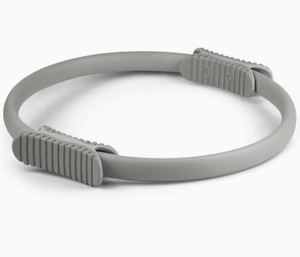NNEDSZ 2 PCS Grey 38cm Pilates Ring Circle with Comfort Foam Handles for Core & Muscle Toning