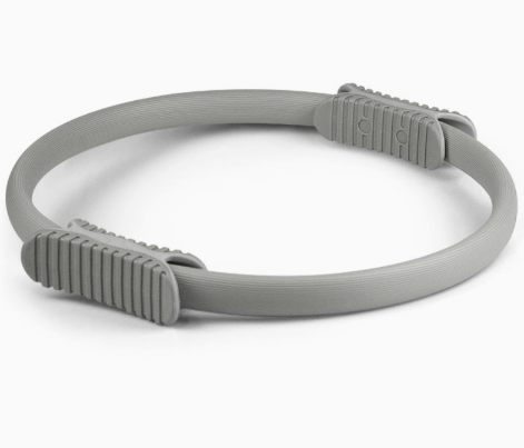 NNEDSZ 2 PCS Grey 38cm Pilates Ring Circle with Comfort Foam Handles for Core & Muscle Toning