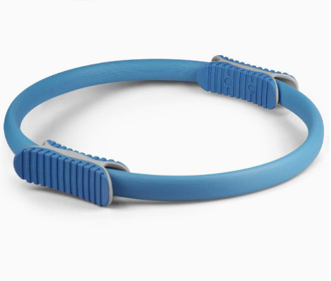 NNEDSZ 2 PCS Blue 38cm Pilates Ring Circle with Comfort Foam Handles for Core & Muscle Toning
