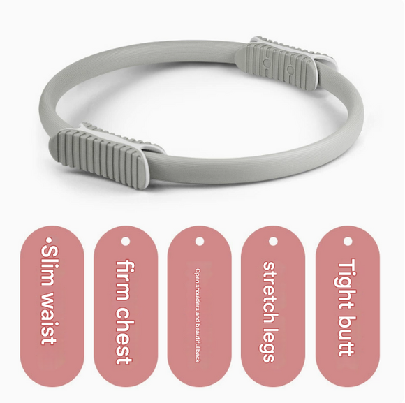 NNEDSZ 2 PCS Purple 38cm Pilates Ring Circle with Comfort Foam Handles for Core & Muscle Toning