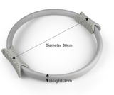 NNEDSZ 2 PCS Purple 38cm Pilates Ring Circle with Comfort Foam Handles for Core & Muscle Toning
