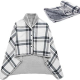 NNEDSZ Tabula Rasa 100x140cm Wearable Fleece Blanket - Soft, Warm & Anti-Pilling, Stylish Plaid Design