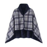 NNEDSZ Grey Rasa 100x140cm Wearable Fleece Blanket - Soft, Warm & Anti-Pilling, Stylish Plaid Design