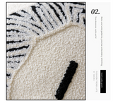 NNEDSZ Threaded Avatar 45x45cm Decorative Zebra-Pattern Pillow Cover with Non-Woven Insert
