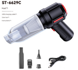 NNEDSZ Black 3-in-1 Vacuum Cleaner with Blowing, Suction, and Dust Extraction - USB Rechargeable, 2 x 2000mAh Batteries