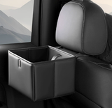 NNEDSZ Black Foldable Car Trash Bin and Storage Box - 23x17x15cm, Space-Saving, Convenient Design