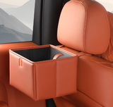 NNEDSZ Orange Foldable Car Trash Bin and Storage Box - 23x17x15cm, Space-Saving, Convenient Design