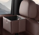 NNEDSZ Brown Foldable Car Trash Bin and Storage Box - 23x17x15cm, Space-Saving, Convenient Design