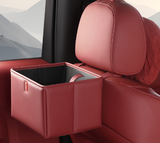 NNEDSZ Red Foldable Car Trash Bin and Storage Box - 23x17x15cm, Space-Saving, Convenient Design