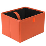 NNEDSZ Red Foldable Car Trash Bin and Storage Box - 23x17x15cm, Space-Saving, Convenient Design